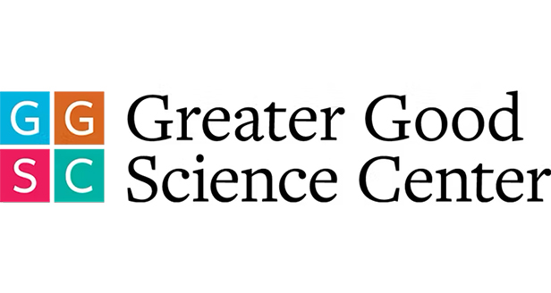 Logo of the Greater Good Science Center with "GGSC" in colored squares on the left and the text on the right.